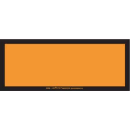 Blank Orange Label Removable Vinyl, Pk25