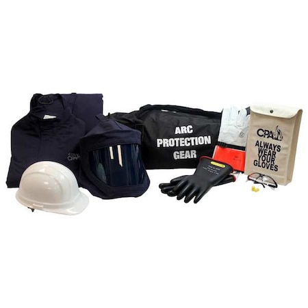 Arc Flash Jacket and Bib Kit,Navy,3XL