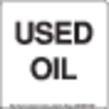 Used Oil Label PVC-Free Film Stock, Pk100