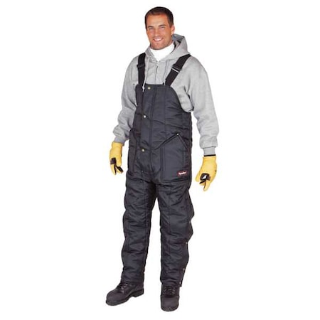 0385 Insulated Bib Overalls, Nylon, 6 oz Fabric Weight, 31 1/2 in Inseam, Navy, 2XL