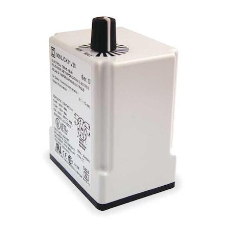Single Function Time Delay Relay, Octal, On Delay, 1 Functions 24V AC/DC, DPDT