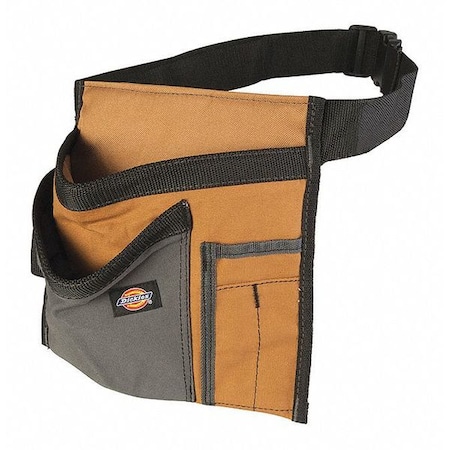 Diy Single Side Apron,5 Pocket, Gray/Tan, 5 Pockets