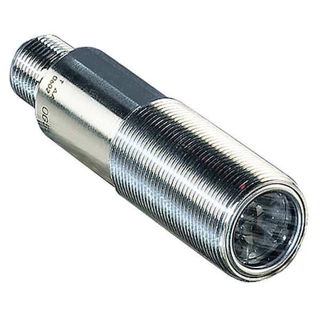 Through-Beam Photoelectric Sensor Receiver, M12, Right Angle, Cylindrical, Selectable Light On/Dark On, PNP