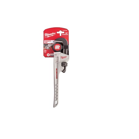 10 in L 1 1/2 in Cap. Aluminum Straight Pipe Wrench
