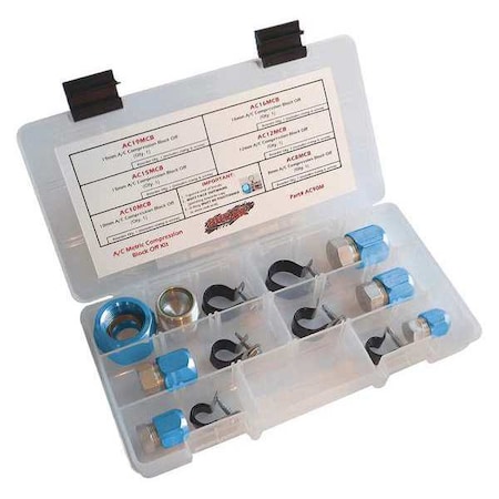 Compression Block Off Kit,6 Pieces