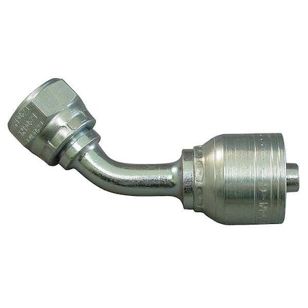 Hose Fitting, Crimp, BSPP, 45, 3/4, G 3/4