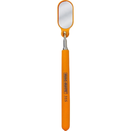Inspection Mirror,6-1/2" to 36" L,Oblong