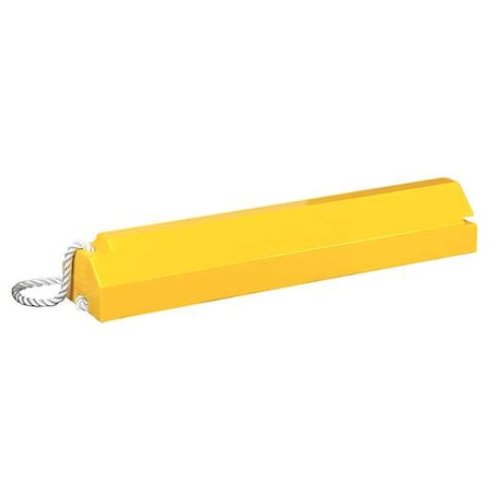 Airplane Chock,6 In H,Urethane,Yellow