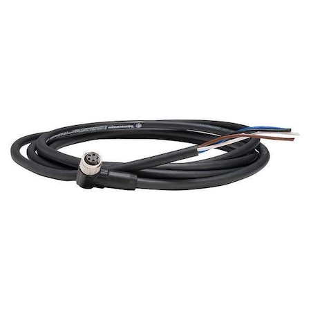Cordset,16.4 ft.,Black,250VAC/300VDC
