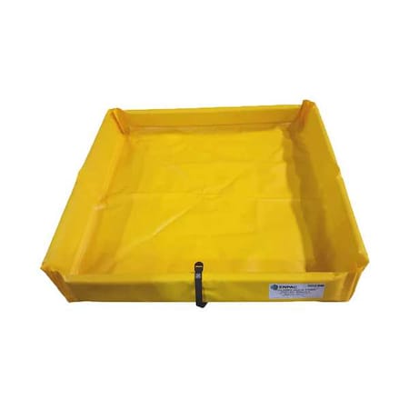 Spill Tray, Yellow, Square, 59 gal