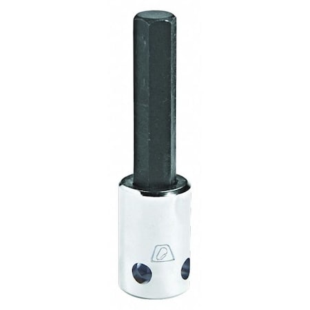 3/8 in Drive Hex Socket Bit SAE 3/8 in Tip, 2 23/32 in L, 3/8" Dr, 3/8" Hex Socket Bit, Tether Ready