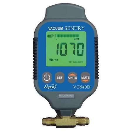 Vacuum Gauge,Digital,0 to 19000 Microns