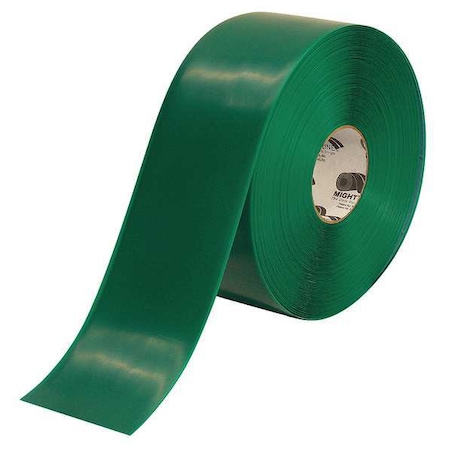 Industrial Safety Floor Marking Tape Vinyl Green, 4" W x 100 ft. L, 50 mil Thick