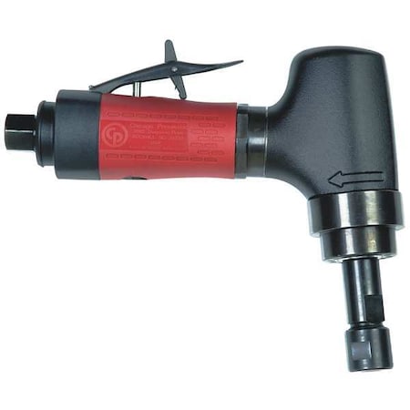 Angle Die Grinder, 1/4 in NPT Female Air Inlet, 1/4 in Collet, Heavy Duty, 20,000 RPM, 0.7 hp