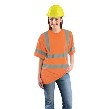 T-Shirt, 3, R, Polyester, Orange, L