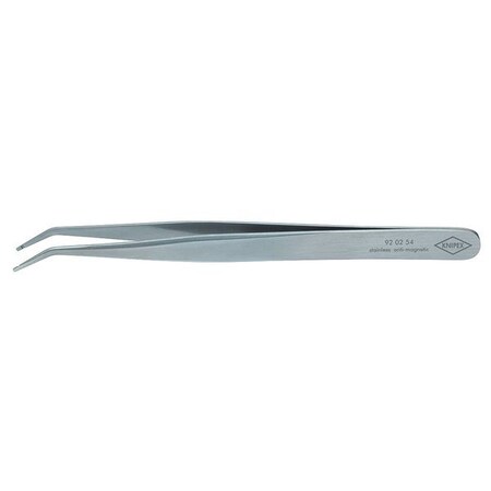 Tweezers, Anti-Magnetic, Angled, 4-3/4 In