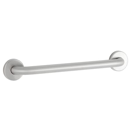 Straight Straight Grab Bar,1-1/4" dia., 21-1/8" L, Stainless Steel, Satin