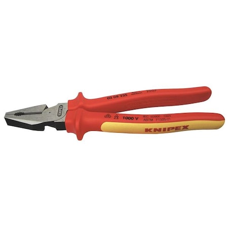 9 in Linemans Plier High Leverage, Steel