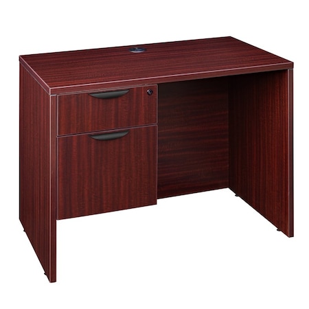 Pedestal Desk Legacy 42" Single Pedestal Desk,Mahogany, Mahogany