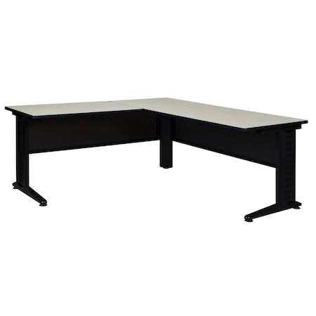 Desk Shell Fusion 72" L-Desk Shell,42" Return,Maple, Maple