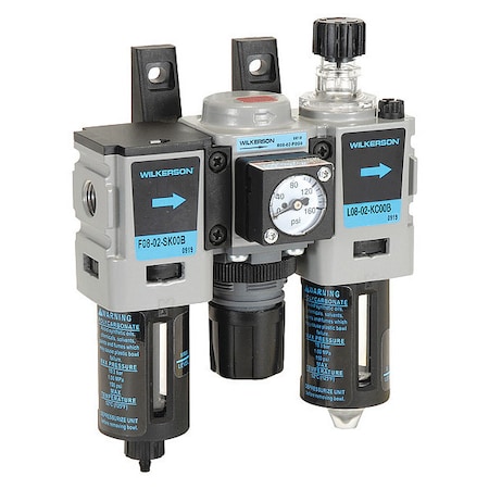Filter/Regulator Lubricator, 3 pcs