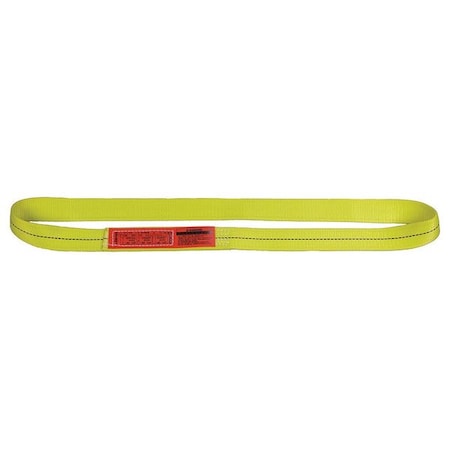 Web Sling, Type 5, 6 ft L, 1 in W, Nylon, Yellow