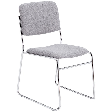 Stacking Chair, 8600 Series, Fabric Gray