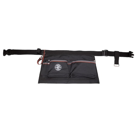 Black Ballistic Polyester Tool Belt, 6 Pockets, 5244
