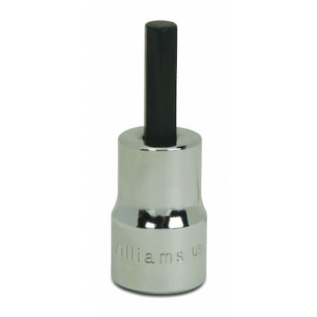 3/8" Dr, 5/16" Size, SAE Hex Bit Socket, 6-Points