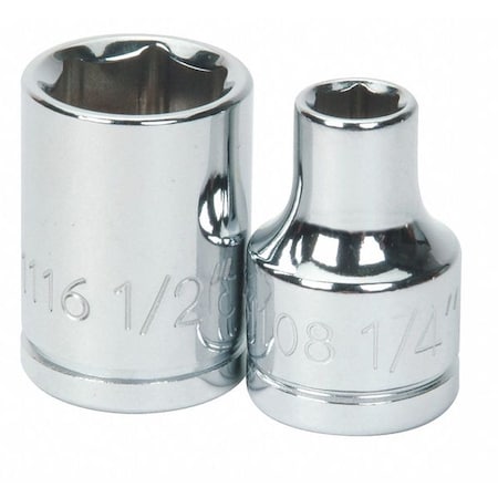3/8" Drive, 16mm Metric Socket, 6 Points, 3/8" D,6Pt,16mm