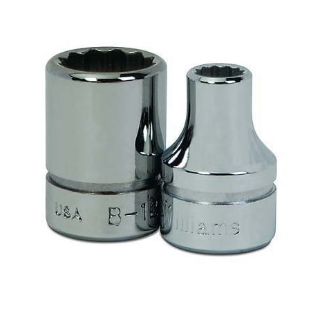 3/8" Drive, 22mm Metric Socket, 12 Points
