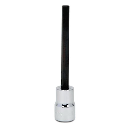 3/8" Dr, 4mm Size, Metric Hex Bit Socket, 6-Points