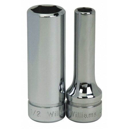 3/8" Drive, 20mm Metric Socket, 6 Points, Deep 3/8" D,6Pt,20mm