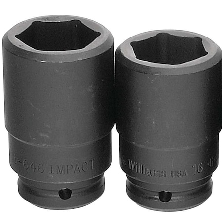 3/4" Drive Impact Socket Black Industrial, Deep 3/4" D,6Pt 15/16