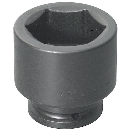 1-1/2" Drive Impact Socket Black Industrial, 1-1/2" D,6Pt,1-13/16