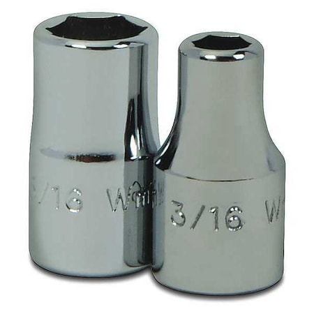 1/4" Drive, 1/8" SAE Socket, 6 Points, Standard 1/4"D,6Pt,1/8