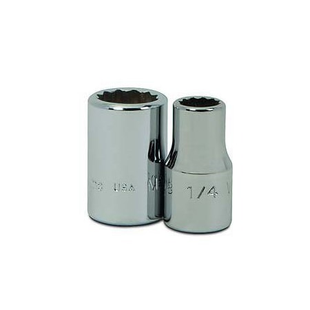 1/4" Drive, 1/4" SAE Socket, 12 Points, Standard 1/4"D,12Pt,1/4