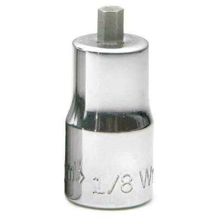 1/4" Dr, 1/8" Size, SAE Hex Bit Socket, 6-Points