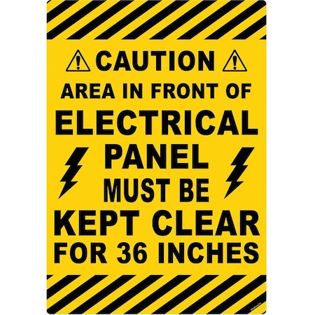 Floor Sign, 20 in H, 14 in W, Vinyl, Vertical Rectangle, English, FS-2014-610