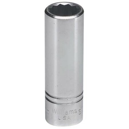 1/2" Drive, 24mm Metric Socket, 12 Points, Deep 1/2" D,12Pt,24mm