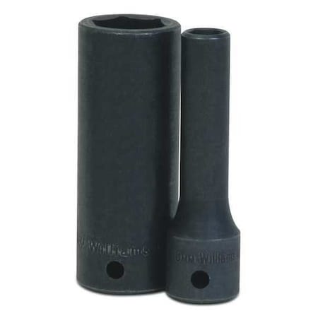 1/2" Drive Impact Socket Black Industrial, Deep 1/2"D,6Pt,19mm