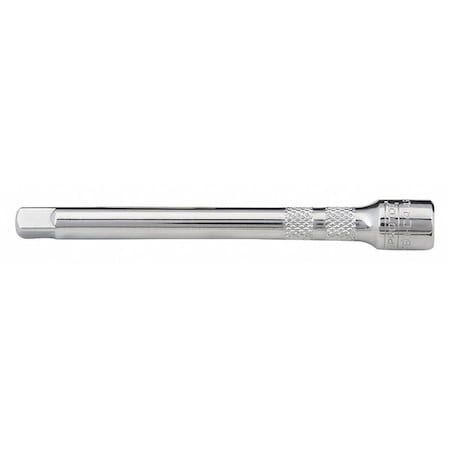1/4 in Drive 4 in L, Socket Extension, Chrome