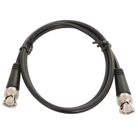 BNC to BNC Coax Cable Assemblies, Male to Male Video and General 75 Ohm, 12"
