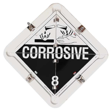 Vehicle Placard Flipchart, Aluminum, 13 1/2 in W x 13 1/2 in H