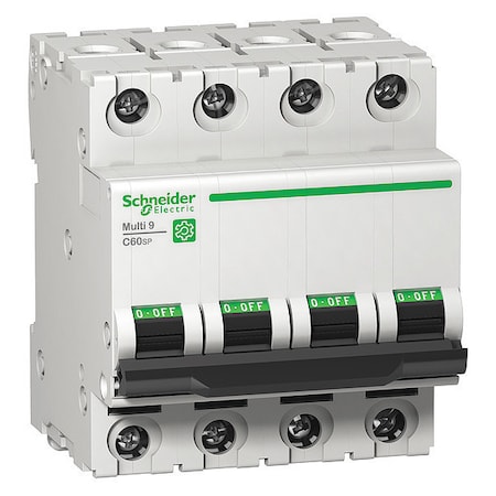 Miniature Circuit Breaker, C60SP Series, 63A, 4 Pole, 240/415/440V AC, 10kA at 240V AC, C Curve