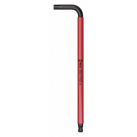Plain L Key Hex Key, 6 mm Tip Size, 6 3/4 in Long, 1 1/4 in Short