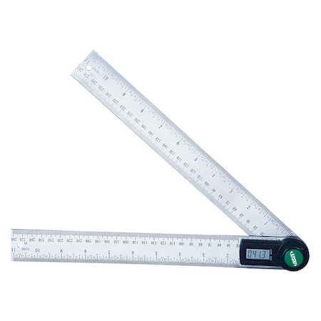 Digital Protractor,12" L,Stainless steel