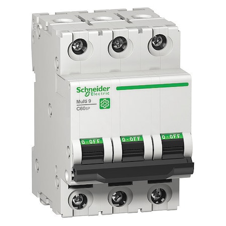 Miniature Circuit Breaker, C60SP Series, 6A, 3 Pole, 240/415/440V AC, 14kA at 240V AC, B Curve