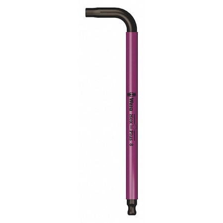 Plain L Key Hex Key, 8 mm Tip Size, 7 11/16 in Long, 1 7/16 in Short