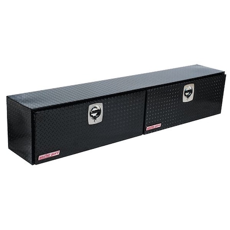Truck Box, Topside, Aluminum, 90-1/4"W, Black, 11.1 cu. ft.